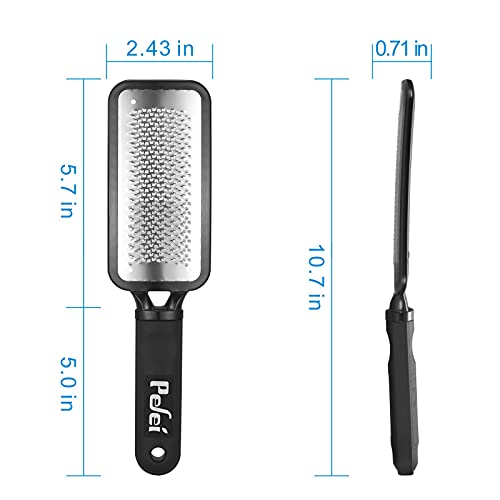 Pefei Professional Stainless Steel Foot File & Pedicure Callus Remover