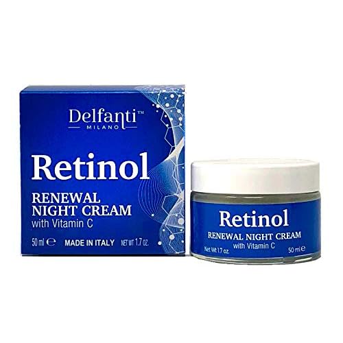 Delfanti Milano ? RETINOL RENEWAL Night Face and Neck Cream ? Moisturizer with Vitamin C ? Made in Italy ? 1.7 oz