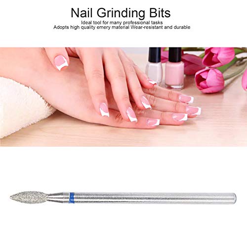 50Pcs Nail Drill Bits Set Professional Nail Polishing Head Manicure Gel Cuticle Remover for Manicure Pedicure Nails Salon Home Use(M-2.7MM)