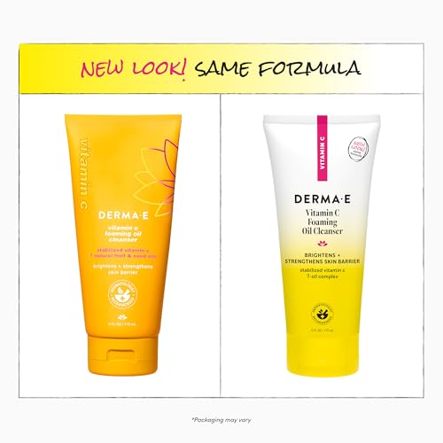 Derma E Vitamin C Foaming Oil Cleanser, 6 Fl Oz