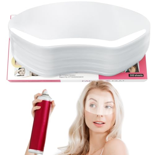 EBANKU 300 Pcs Shower Face Eye Shield Visor, Plastic Shower Shield Visor Eye Protector Makeup Protective Eyebrow Shower Visors for Adults Showering Haircut Hairspray