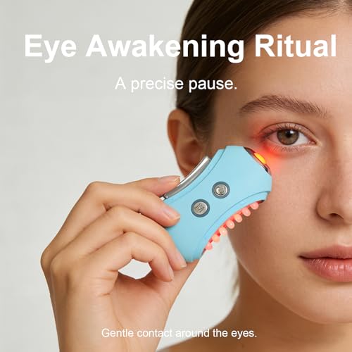 Face Massager Tool with Red Light Therapy for Face, Jade£¦Rose Quartz Microcurrent Facial Device with Vibration£¦7-Color LED Warm Heat, Gua Sha Facial Tools for Lifting, De-Puffing, Lymphatic Drainage