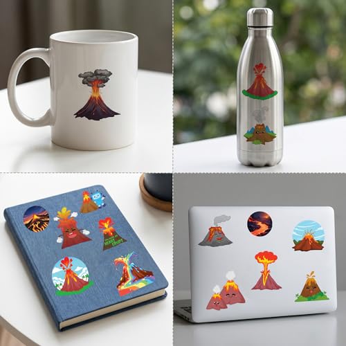 96 Piece Volcano Temporary Tattoos for Kids Party Favors