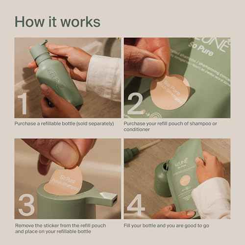 KEUNE So Pure Polish Conditioner Refill, Anti-Frizz and Smoothing Formula, 13.5 Fl Oz