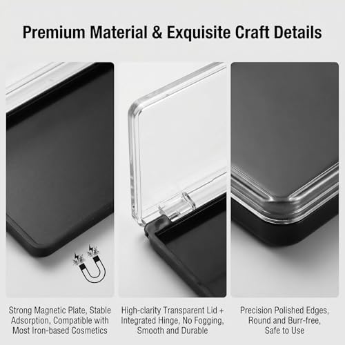 Empty Magnetic Makeup Palette, Refillable Travel Cosmetic Organizer