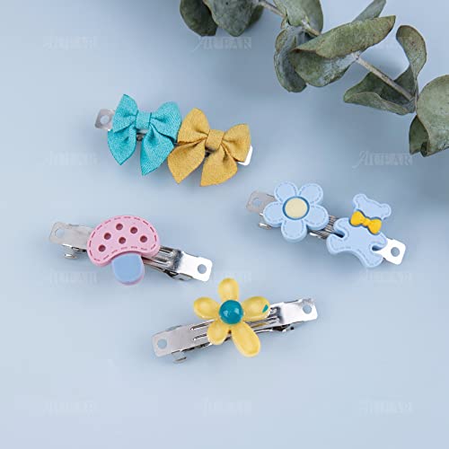 AUEAR, French Barrette Iron Rectangle Hair Clips for DIY Clip Craft Bows (50 Pack, 2 Inch 50mm)