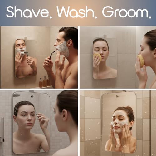 Fogless Shower Mirror for Shaving and Grooming - SereniBath