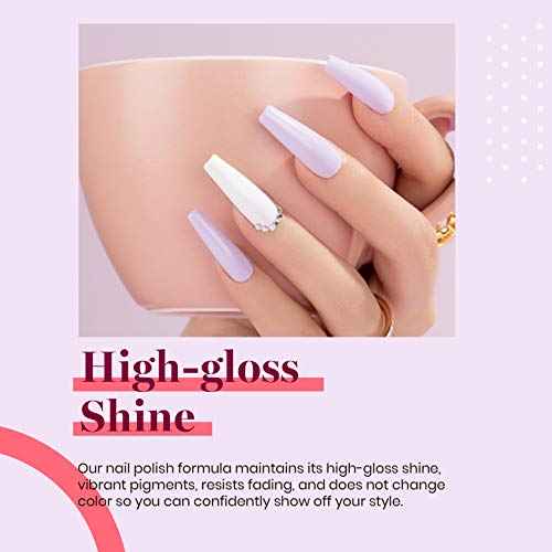 beetles Gel Polish 15ml Lilac Purple Nail Gel Soak Off Uv LED Nail Lamp Gel Polish Nail Art Manicure Salon DIY Home Solid Color Gel Gift for Women Girls