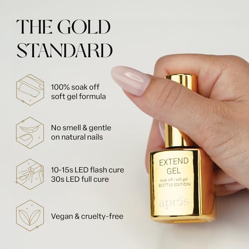 Aprés Extend Gel-X Tips Adhesive 15ml Gold Bottle