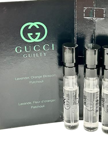 Gucci Guilty Black Men EDT Spray 1.5ml Travel Size Set of 3