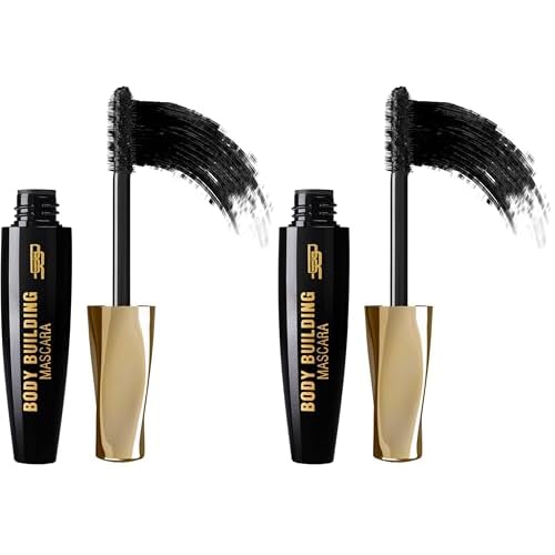 Black Radiance Body Building Mascara, Black, 1 Tube (Pack of 2)