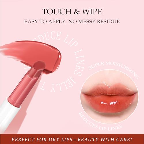 Hydrating Lip Plumper Gloss Balm with Sheer Tint & Glassy Shine