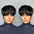 100% Virgin Human Hair Pixie Cut Wig - Short Layered