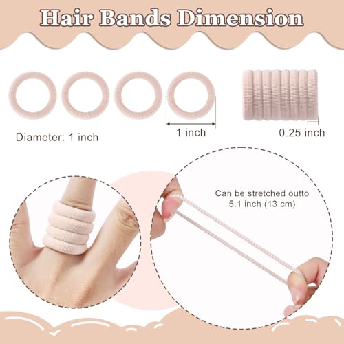200 Pack Hair Ties for Girls and Toddlers, Gentle Elastic Hair Bands