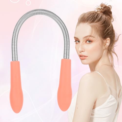 6 Pieces Facial Hair Remover Spring Eyebrow Face Epilator Coil Portable Hair Remover Spring Threading Tool Hair Remover Spring Epilator for Women Chin Cheek Mustache Upper Lip