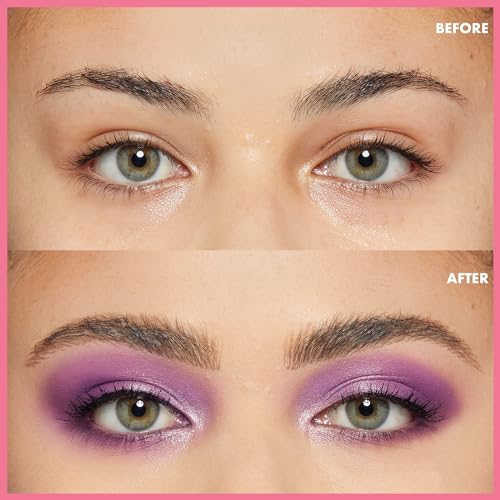 Purple Eyeshadow Palette - 9 Colors, Matte & Shimmer