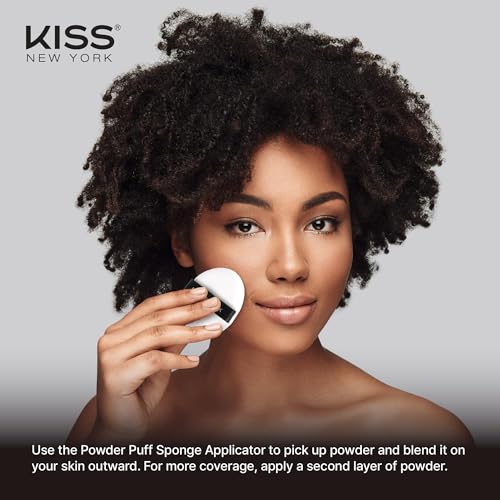 Kiss Soft Matte Pressed Powder Warm Coconut with Dual Brush