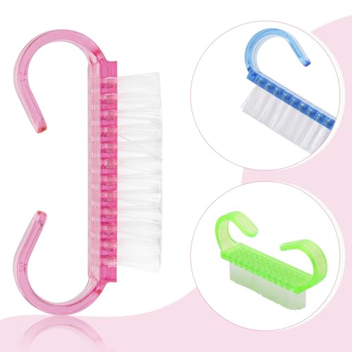 25 Pcs Nail Cleaning Brushes for Hands and Feet – Multicolor