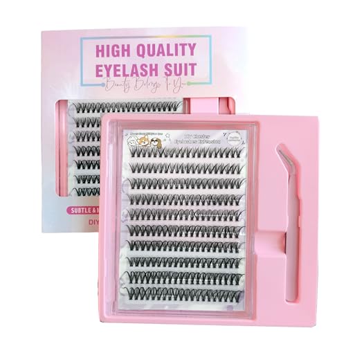 Self Adhesive Eyelash Clusters Kit - D Curl, Reusable Lashes