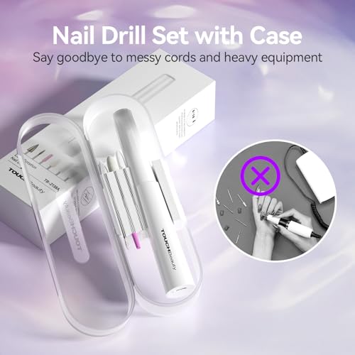 Green Face Scrubber Set Bundled with Electric Nail Drill Set