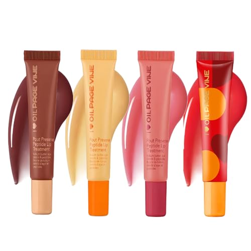 4-Pack Tinted Lip Gloss with Peptides | Hydrating Jelly