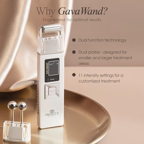 Galvanic Facial Lifting Roller | Rechargeable Face Roller with 2 Heads