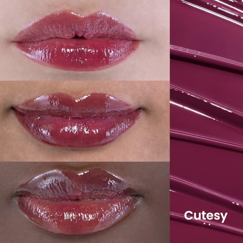 Glossy Lip Stain Plumping Lip Oil Tint with Hyaluronic Acid