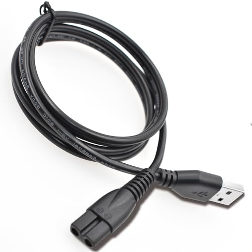 Charger for Meridian Grooming Electric Shaver Trimmer, Replacement Charger Cord Charging Cable Compatible with Meridian, 5V Power Cord Adapter