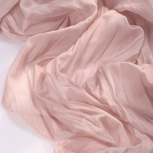 Socomi Pink Cheesecloth Table Runner 120 inch