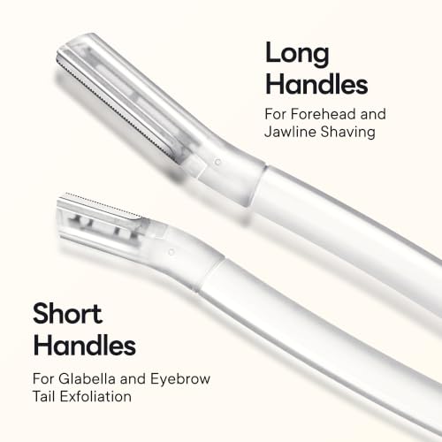 CAVEEM Dermaplane Razor for Women & Men - 6 Pack Facial & Eyebrow Shavers, Gentle Exfoliation & Hair Removal Tool