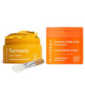 Korean Turmeric Clay Mask & Cleansing Pads Set with Vitamin C