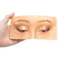 Makeup Practice Face Board FTOYIN, Silicone 3D Realistic Pad for Makeup Beginners and Professional Enthusiasts, Eyeshadow Eyeliner Eyebrow Lash mapping Realistic Face Skin Eye Make up Practice Model
