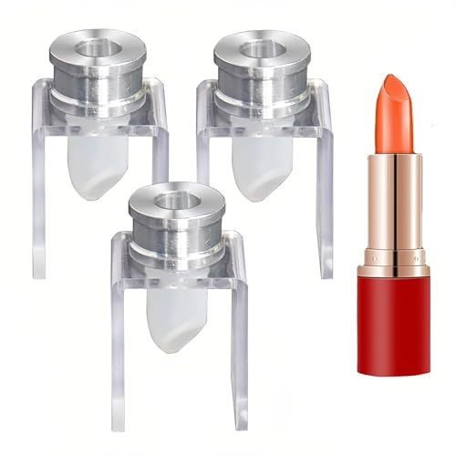 3-Pack Silicone Lipstick Molds 12.1mm with Aluminum Ring