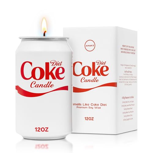 Anakz Soda Candle - Soy Wax Fragrance Like Real Cola, Fun Gift for Celebrations