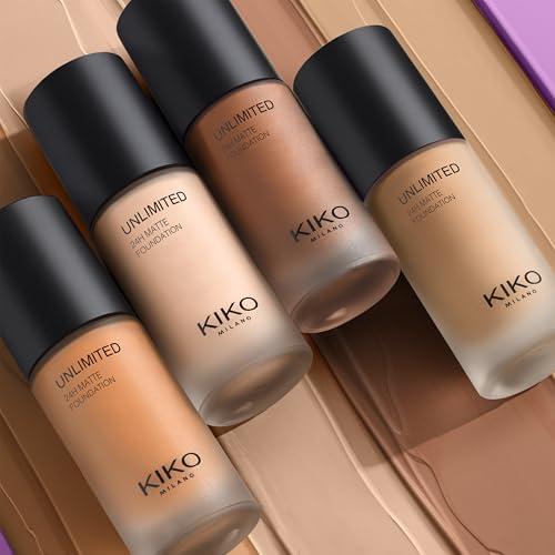 KIKO Milano Unlimited 24H Matte Foundation 3.5 WR, Long-Lasting Matt Liquid Foundation With Up To 24-Hour Hold