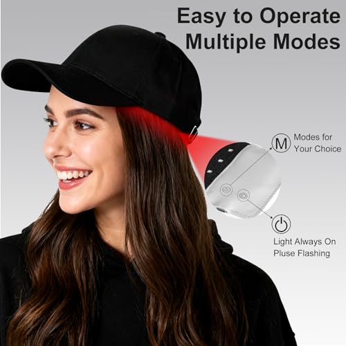 CWTUL Laser Hair Growth Cap with Red & Blue Light Therapy for Hair Regrowth