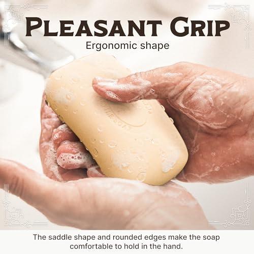 Carolina Castile Soap Patchouli Bergamot Bar Soap ? Triple Milled for a Smooth, Silky Lather ? Made with Unsaponified Olive Oil & Fair-Trade Cocoa Butter for a Soft, Daily Wash for Men and Women ?5 oz