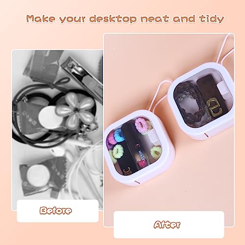 Portable Hair Tie Organizer for Accessories - Stackable & Wall-Mountable