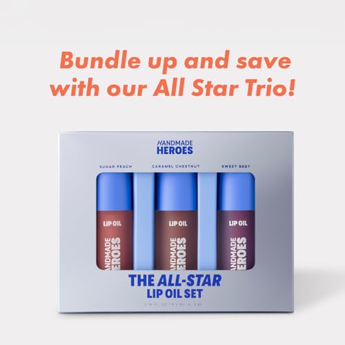 Handmade Heroes Vegan Lip Oil with Squalane - Clear Gloss