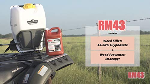 RM43 43-Percent Glyphosate Plus Weed Preventer Total Vegetation Control, 1-Gallon