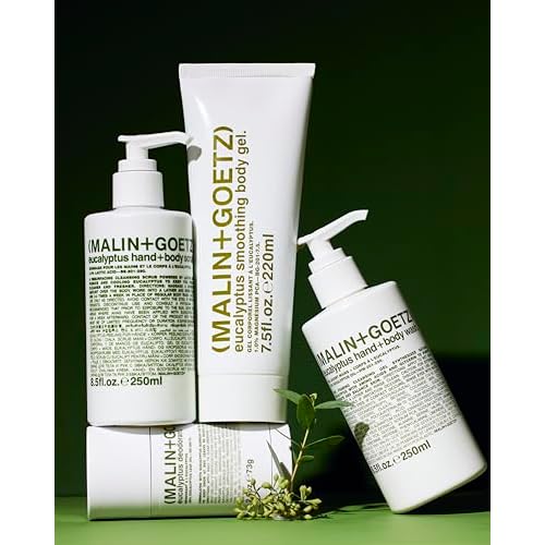 MALIN+GOETZ Eucalyptus Smoothing Body Gel | Restorative Gel-to-Water Serum with Magnesium PCA, Urea + Phytic Acid | Improves Texture, Smoothness + Barrier Function | Vegan + Cruelty-Free (7.5 Fl Oz.)