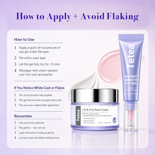 Neck & Under Eye Gel Set - Firming Cream for Women & Men