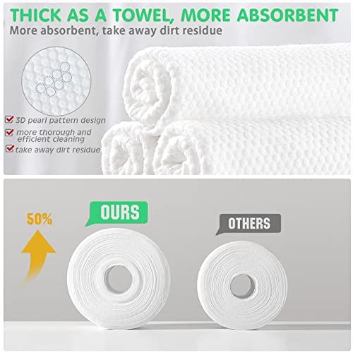 Disposable Face Towel for Dry and Wet Use, 100% Cotton Facial Tissue, Ultra Thicked Facial Cleansing Towels, Multi-Purpose Dry Wipes for Makeup Removing, Sensitive | Baby Skincare