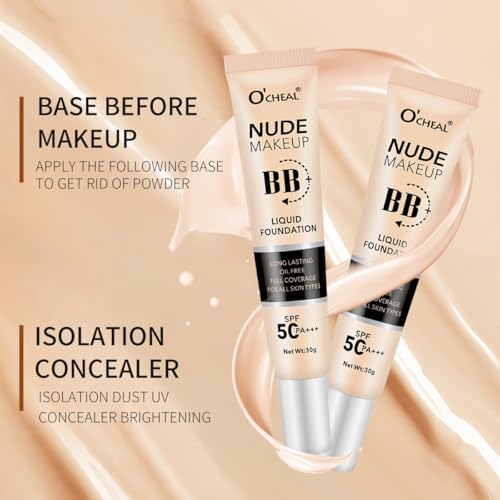Full Coverage BB Cream Foundation SPF 50+++ - Natural - Variation of Nature