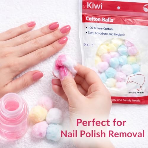 Cotton Balls Pack - 200 Soft, Lint-Free, Absorbent Makeup & Skincare Cotton
