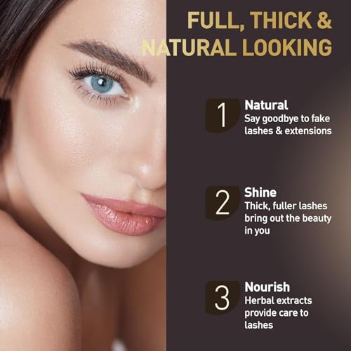 Premium Lash Serum for Eyelash Growth: 5ml Rapid Growth Advanced Eye Lash Serum With Irritation-Free Formulate for Natural Lashes and Eyebrows - Boost, Longer, Thicker, Fuller Lashes