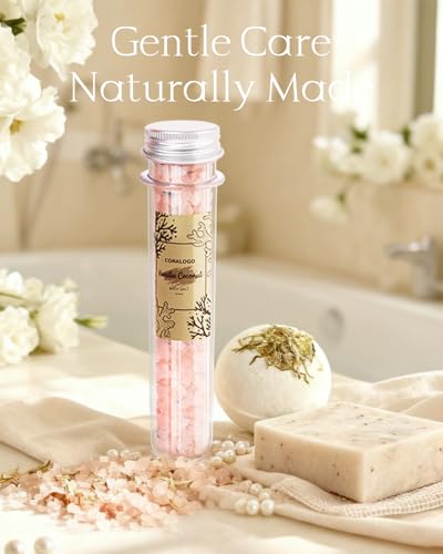 11-Piece Natural Spa Gift Set for Women - Bath Bombs, Salts & Candle