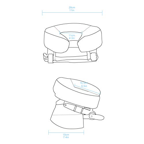 TRENDBOX Face Down Tabletop Massage Kit Adjustable Headrest Pillow