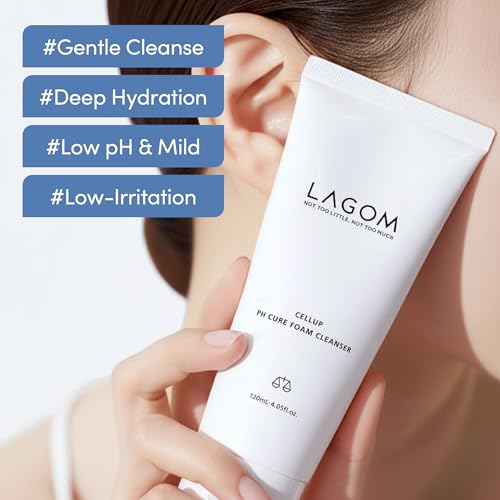 LAGOM Cellup pH Cure Foam Cleanser - Low pH for Sensitive Skin