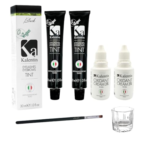 Professional Eyebrow Color 2-Pack with Developers (Black)